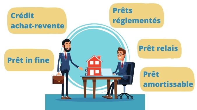 les differents prets immobiliers