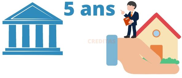 Credit immo sur 5 ans