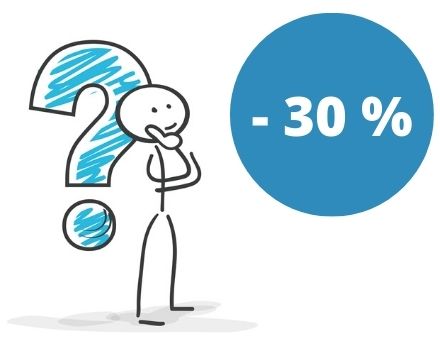Baisse de 30 % sur le prix du logement